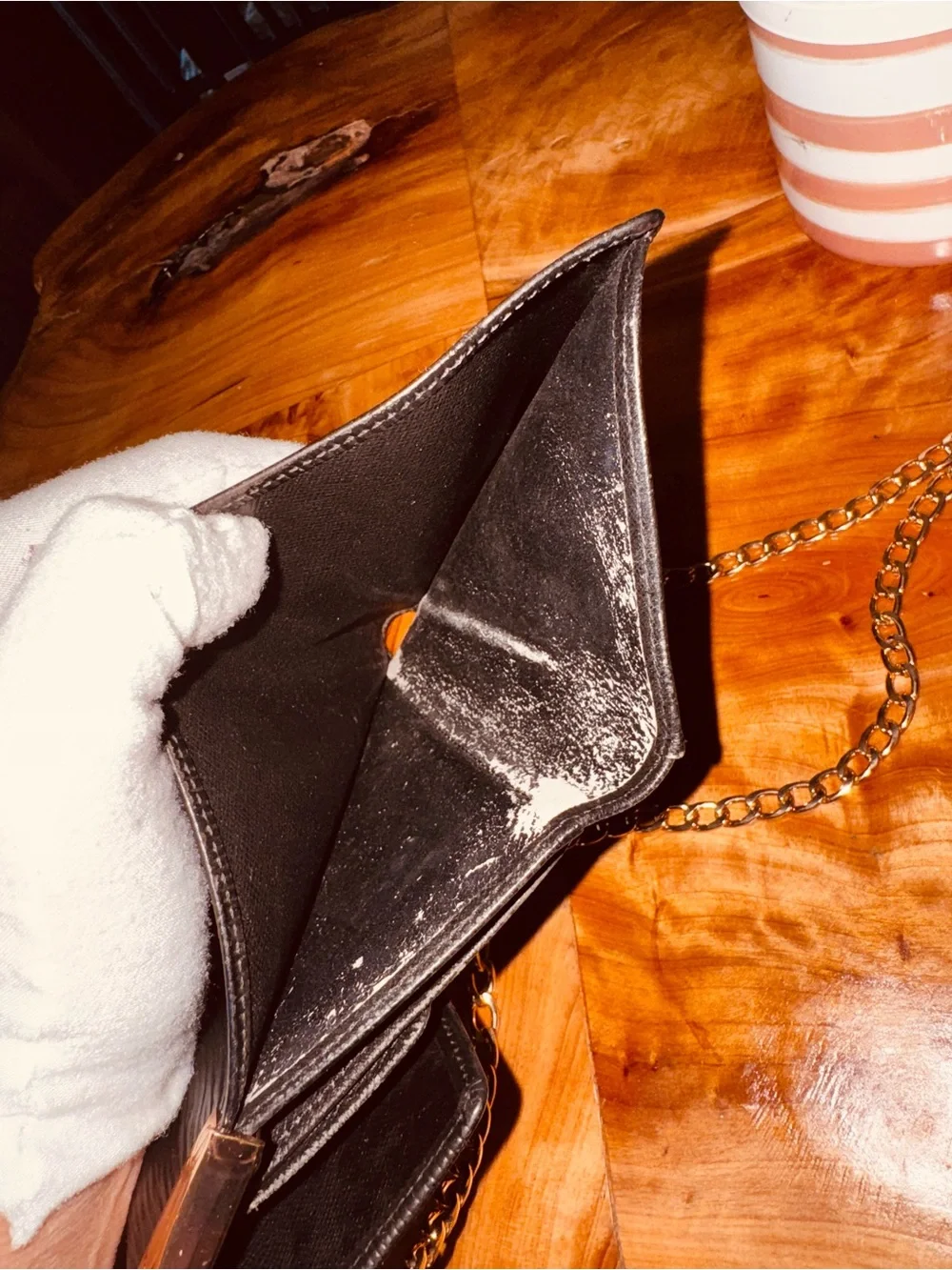 Louis Vuitton black Epi Leather Etui Papier Porte Tresor Wallet